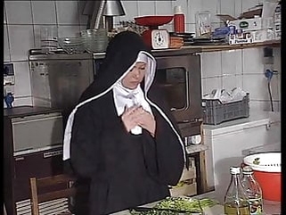 facial anal German nun assfucked in kitchen